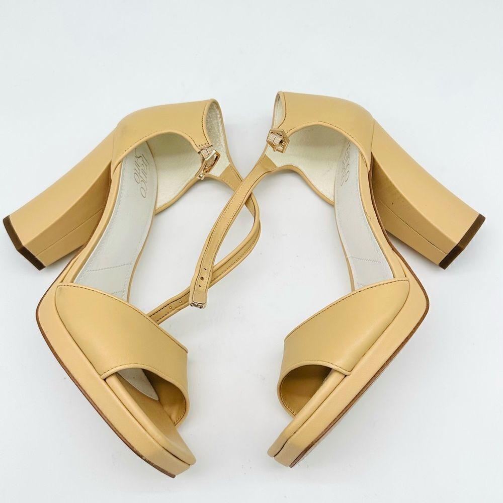 Franco Sarto Shoes Franco Sarto Dima Sandals Beige Leather
